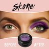 Skone Cosmetics Gems Eye Shadow, Highly Pigmented, Longwear Eye Makeup, Single Eyeshadow with Pro Shimmery Finish - Ultra-Blendable, Slightly Shimmer Shades - Purple Eyeshadow - Flowers