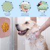 Dog Lick Mat for Dogs Slow Feeder Licking Mat Anxiety Relief Lick Pad with Suction Cups for Peanut Butter Food Treats Yogurt, Pets Bathing Grooming Training Calming Mat - 2 Pack