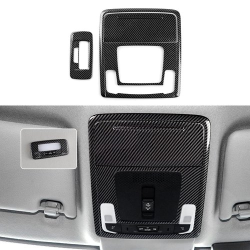 BRMYL Car Reading Light Cover Decals for 2022 2023 2024 Honda Civic 11th Gen Accessories ABS Carbon Fiber Interior Stickers
