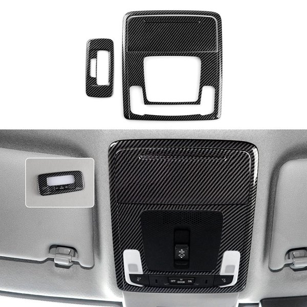 BRMYL Car Reading Light Cover Decals for 2022 2023 2024 Honda Civic 11th Gen Accessories ABS Carbon Fiber Interior Stickers