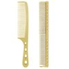 Hair Styling Comb,2PCS Metal Combs For Hair Women,Space Aluminum Stainless Steel Anti-static Sparse Haircut Comb Beauty Tool(Golden)