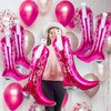 HOUSE OF PARTY Cowgirl Boot Balloons 6 Pcs - 30 Inch Pink Boot Foil Balloon for Last Rodeo Bachelorette Party Decorations, Cowgirl Balloons for Western Themed Birthday Party Decorations Supplies