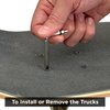 RADECKAL All in One Skate Tool, T Tool, Y Tool for Skateboards, Longboards, Mini Skateboards, and Cruisers (Gun Barrel)