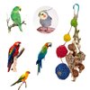 Setaria Viridis Bird Chew Toys Parrot Toys Bird Toys Natural Nuts Rattan Ball Parrot Tearing Toy Bird Chewing Toy for Macaws, Cockatoos,African Grey Parrots and Other Small Medium Birds