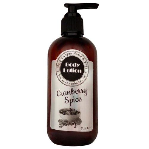 Black Canyon Cranberry Spice Scented Luxury Body Lotion with Lanolin and Jojoba Oil, 8 Oz