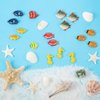 Boao 48 Pcs Plastic Fish Toys Small Tropical Fish Figure Play Set Sea Animals Bath Toys Tropical Party Favors Assorted Ocean Creatures Figures Birthday Learning Educational Party Supplies