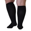 Mojo Compression Socks for Women and Men 20-30mmHg Knee High - Graduated Knee High Compression Stockings for Bariatric Surgery Recovery, Edema, DVT - Black, Medium - AB201