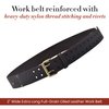 Style n Craft - 2" Wide Extra Long Full-Grain Oiled Leather Work Belt, Durable and Rugged Belt, Dark Brown (#74053)
