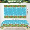 4PCS Dinosaur Tablecloth Dinosaur Party Decorations Dinosaur Party Supplies 86 x 51 inches Dinosaur Theme Table Cover Dinosaur Rectangle Plastic Table cloth dinosaur table cloths for birthday party