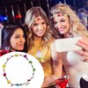 HKZTUY 20pcs LED Flower Crown Headband, Halloween Light Up Flower Headbands for Women, Garlands Glow in The Dark Floral Wreath Crowns