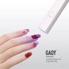 GAOY Handheld UV Light for Gel Nails, Mini Nail Light, Portable LED Nail Lamp, Cordless Rechargeable USB Nail Dryer for Fast Curing