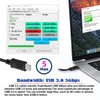 chenyang USB C to Micro USB 3.0 Data Cable 90 Degree Right Angled with Screw Mount 5Gbps