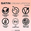Kandi Koated Satin Lip Color [Ecstatic] Soft & Creamy Lipstick by Kandi Burruss | Rich Colors, Paraben-Free, Cruelty-Free Creme Lipstick | Beauty & Makeup