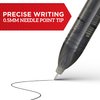 SHARPIE Rollerball Pen, Needle Point (0.5mm) Precision Pen, Blue Ink, 12 Count