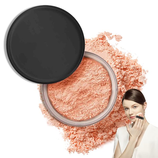 Kpeuuef Blurring Setting Powder,Long-lasting Matte Loose Powder Oil Control Loose Beauty Setting Powder for All Skin Tones Translucent Powder Setting Powder for Makeup (02#)