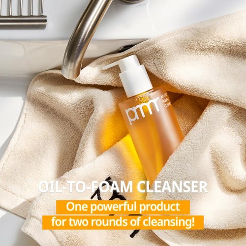 PRIMERA (PRMR Oil To Foam Cleanser Korean Deep Cleansing Oil, Daily Makeup, Daily Makeup, Blackheads, Dust and Dirt Removal, Hyaluronic acid and Ceramides Amino Acids(200ml, 6.76 fl. oz)
