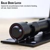 Slide Bolt Gate Latch, 7.8 Inch Heavy Duty Solid Stainless Steel Bolts Latches,for Fence, Yard Doors, Garages, Bedrooms, Cupboards and Window (2 Pack, Black)