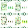 St. Patrick’s Day Nail Stickers 3D Self-Adhesive Shamrock Nail Art Stickers Clover Irish Green Dwarf Gold Hat Design St Patricks Day Nail Decals Nail Art Supplies for Women Acrylic Nails Decorations