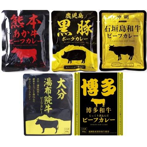 JAPANESE CURRY SAMURAI Japanese instant Pork & Beef Curry Sauce 5 types Assortment