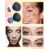 Eyebrow Gel Brow Pomade Set-2 in 1 Waterproof Tinted Brow Cream Gel Dark Brown & Clear Brow Setting Glue Wax,Filling & Shaping Tinted Brow Filler with Brow Brush Razor,Brow Color Makeup for Women-#04