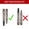 CUBLIVE Eyebrow Pencil, Upgrade Waterproof Brow Pencil Professional Makeup, 4-point Brow Lifter and Microbladed Brow Pencil for Long Lasting, Waterproof, Natural Looking Brows(Grey)
