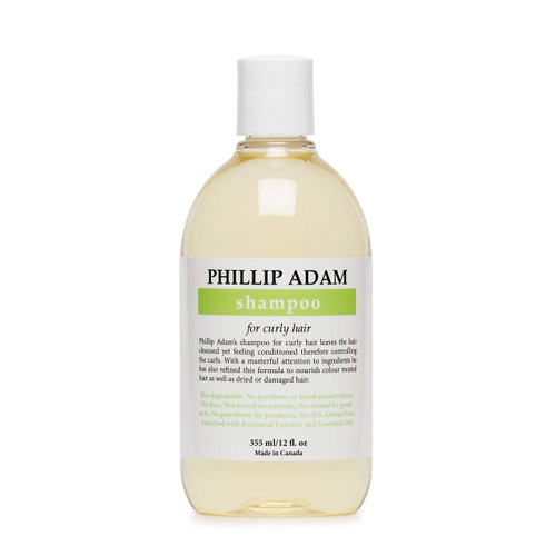 Phillip Adam Curly Hair Shampoo - Hydrating and Nourishing - For Curly, Dry and Damaged Hair - Sulfate Free and Paraben Free - 12 Fl Oz