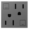 PASS & SEYMOUR AGFTR2152M4 Adorne, 15A, Magnesium, Tamper Resistant, Self Test, GFCI Outlet
