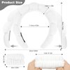 ACO-UINT 6Pcs Spa Headbands and Wrist Washbands Set, Skincare Headbands Makeup Headband Sponge Face Wash Headband, Terry Cloth Headbands Puffy Hair Band for Washing Face