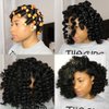 60pcs Perm Rods Set for Natural Hair Cold Wave Rods Hair Rollers for Women Hair Curling Rods for Long Medium short Hair Curler Styling DIY Hairdressing Tools（Orange）