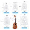 50pcs Guitar Silicone Finger Protector,Fingertip Protection Covers Caps in 5 Sizes for Beginner Playing Electric Guitar and 10 Guitar Picks