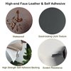 ILOFRI Self Adhesive Leather Repair Patch Tape 3x60 inch, Vinyl and Leather Repair Kit for Couches, Furniture, Car Seat, Boat Seat, Sofa, Vinyl Upholstery, Chair, Interior - Dark Black