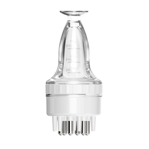 Scalp Massager Comb and Minoxidil Applicator Bottle for Hair Growth, Follicle Care and Thinning Hair Loss Treatment (White)