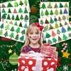 105 PCS Christmas Tree Temporary Tattoos Birthday Party Decorations Supplies Favors Mini Merry Xmas Tree Cute Decor Tattoo Stickers Gifts For Game Boys Girls Classroom School Prizes Reward