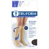 Truform Short Length 20-30 mmHg Compression Stockings for Men and Women, Reduced Length, Closed Toe, Black, Medium