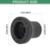 CLUBRALLY Golf Cart Steering Wheel Adapter for Club Car DS-Black