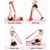 Hoocan Resistance Bands Elastic Exercise Bands Set for Recovery, Physical Therapy, Yoga, Pilates, Rehab, with 3 Resistance Levels