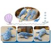 JOSON Soft Blue Whale Plush Toy, Big Blue Whale Plush Pillow, Fun Gifts for Brave Boys and Girls Room Blue Whale Decor (27.6in/70cm)