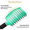 KTKUDY Detangling Brush Boar Bristles Hair Brush Make Hair Shiny & Healthier Curved and Vented Detangler Brush for Women Men Kids Wet & Dry Hair (Light green)