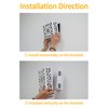 ORYX Doorbell Chime Cover Box Only, White Door Bell Covers for Wall, Wood Piano Paint Design for Decorative