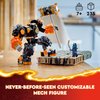 LEGO NINJAGO Cole’s Elemental Earth Mech Mini Ninja Toy, Customizable Action Figure Adventure Toy with Cole and Wolf Warrior Minifigures, Ninja Gift for Boys, Girls and Kids Ages 7 and Up, 71806