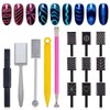 KAAGEE 15Pcs Cat Eye Nail Magnets Pens for Nail Art Magnetic Wand Cat Eye Magnet for Nails Double Ended Magnet Sticks for Women Cat Eye Nails Magnets Wand Gel Polish Nail Art Tools