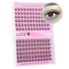 ALICE Natural Lash Clusters C Curl DIY Eyelash Extensions 9-11mm Short Individual Lashes Wispy Lash Extensions Handmade Eyelash Clusters 144 Pcs