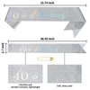 YARIEW 40th Birthday Party Set Silver Crown & 40 & Fabulous Birthday Sash with Pearl Pin, Women's Birthday Gifts, 1 Count