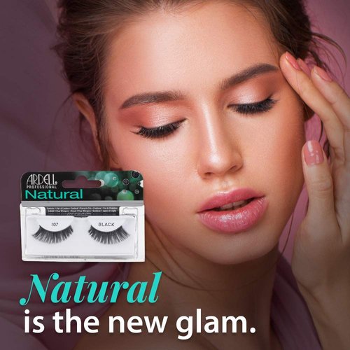 Ardell Natural Lashes False Eyelashes 107 Black (4 pack)