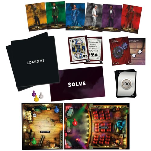 Clue Escape: The Illusionist’s Club Board Game | Escape Room Family Game | 1-Time Solve Mystery | Ages 10+ | 1-6 Players | Difficulty 4 | 90 - 120 Mins.