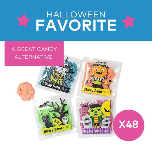 Fun Express Ghoul Gang Sticky Sand - Toys - 48 Pieces