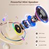 HWWR Mini Karaoke Machine for Kids Portable Karaoke Machine with Microphone& LED Lights for Home Parties, Kids Karaoke Machine Toys for Girls Boys Family, Cool Christmas Holiday Brithday Gift