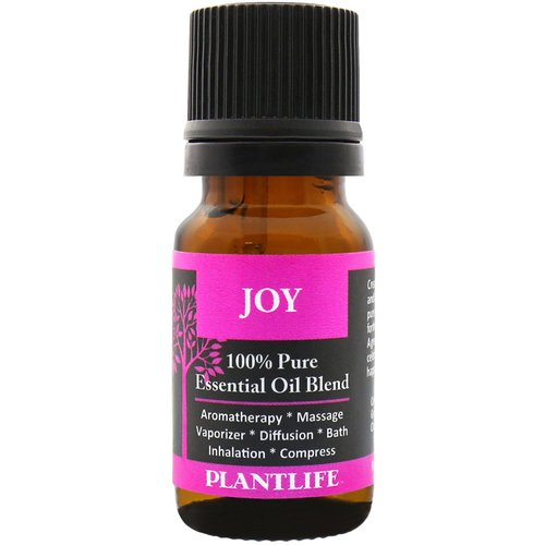 Plantlife Joy Aromatherapy Essential Oil Blend - Straight from The Plant 100% Pure Therapeutic Grade - No Additives or Fillers - Made in California 10 ml