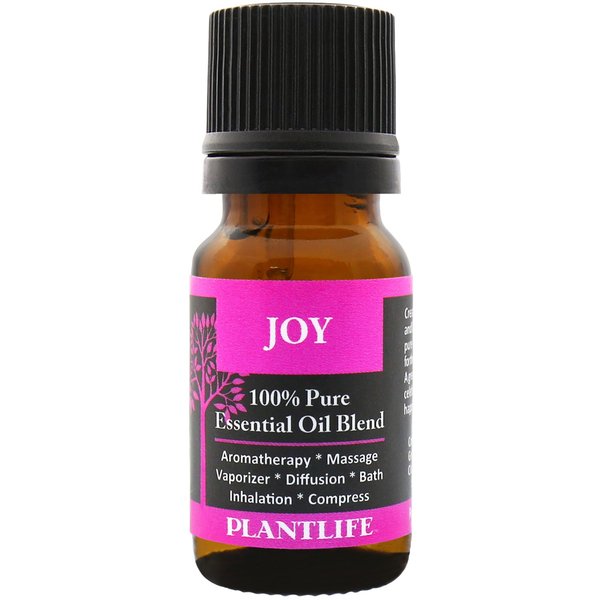 Plantlife Joy Aromatherapy Essential Oil Blend - Straight from The Plant 100% Pure Therapeutic Grade - No Additives or Fillers - Made in California 10 ml