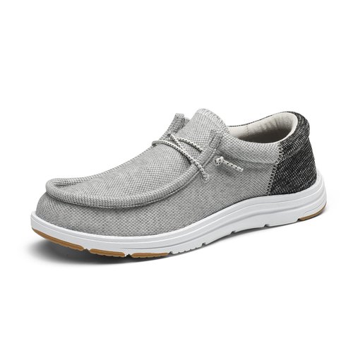 Bruno Marc Men's Arch Support Casual Slip-on Shoes Loafers for Men Non Slip Comfortable Boat Shoes, Grey, Size 11, SBLS2302M